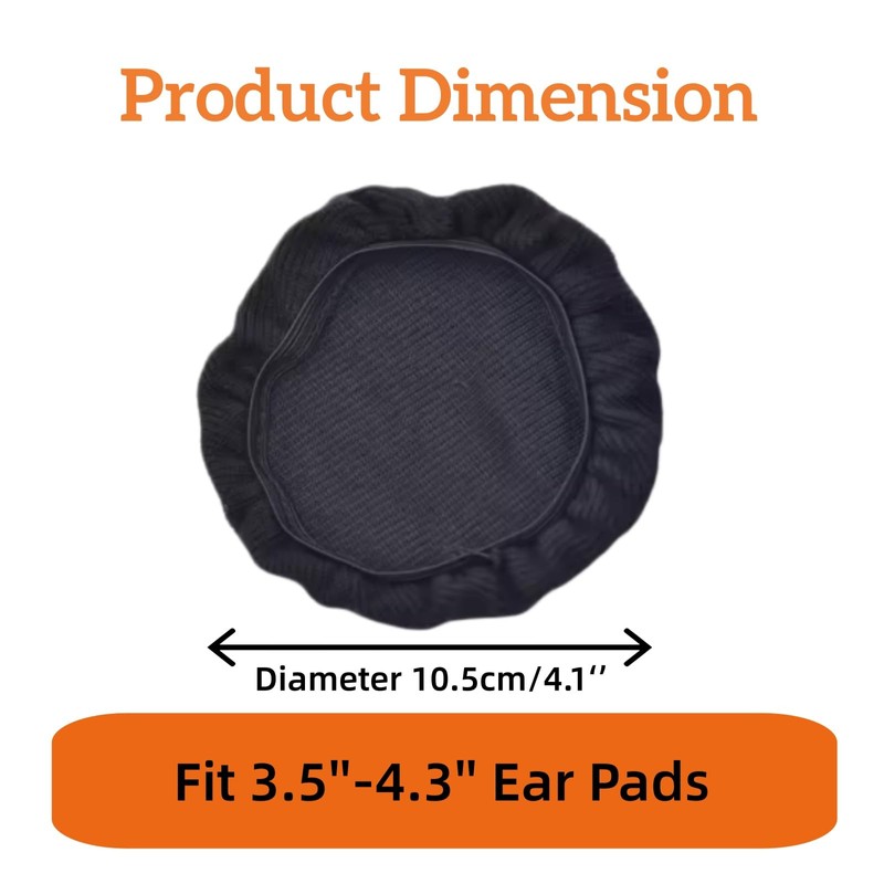 Flex Fabric Headphones Ear Covers,1 Pair Washable & Stretchable Earcup