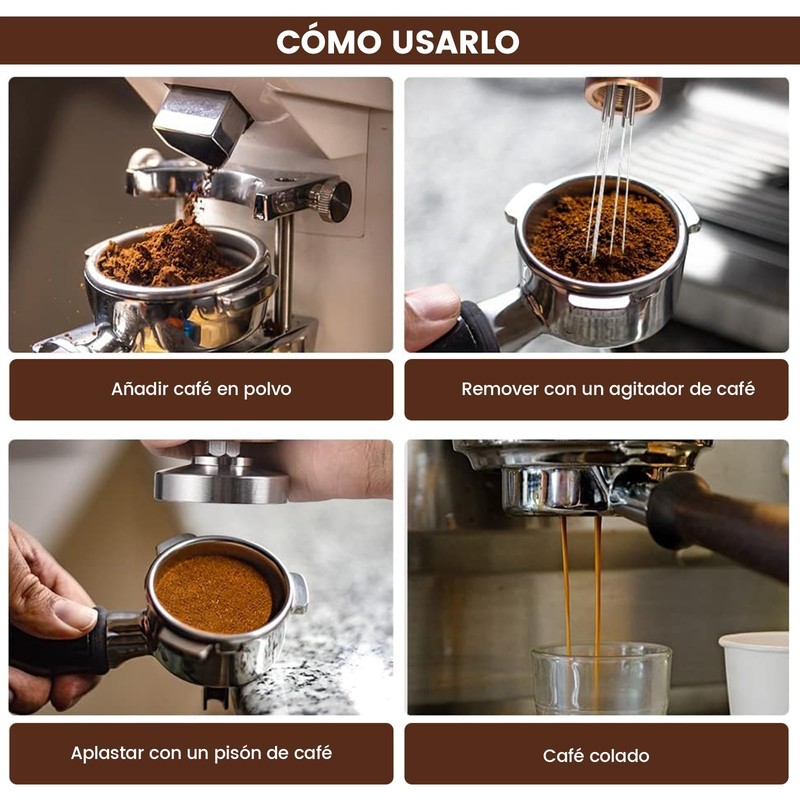 Tamper de Café Expreso de 58 mm, LENGSIDA Tamper para