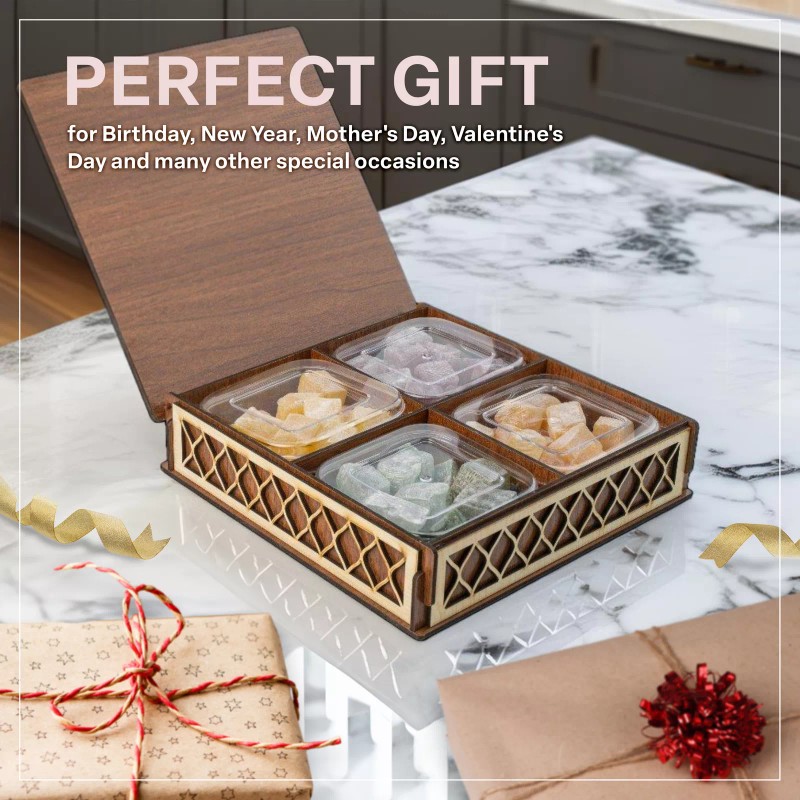 Eastanbul Turkish Delight, 35.3oz, Turkish Delights Candy, Turkish Lokum