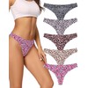 voenxe Seamless Thongs for Women No Show Thong Underwear Women