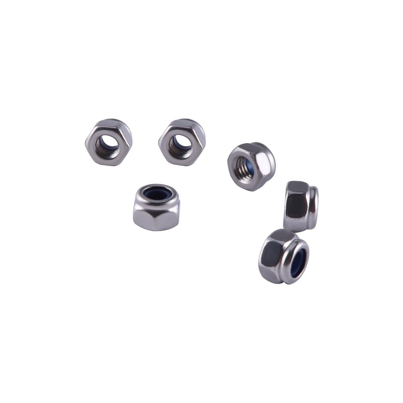 GIVIHGETI Pack of 110 Locking Nuts M4 Stainless Steel DIN