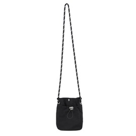 fourfivesix Haru Smartphone Pouch, Mini Shoulder Bag, Women's, Portable Pouch, Small, Lightweight, Mini Shoulder Bag, Crossbody Shoulder Bag, Mini Pochet, Unisex, Casual, Black