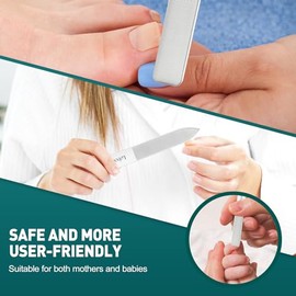 Glass Nail Shiner,Upgrade Nano Glass Nail Files &Nail Buffers Polisher Professional Crystal Manicure Tools Kit for Natural Nail, Great for Home Salon 
