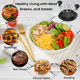 Chicken & Meat Shredder – Grinder, Mincer for Shredded Chicken Breast, Pulled Meat, and Food Shredders for Kitchen | Best Chicken Shredder Tool Twist, Chicken Grinder, and Hand Shredder Food