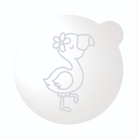 LissieLou Flamingo Cookie Embosser Summer Icing Stamp Fondant Embosser - Clear