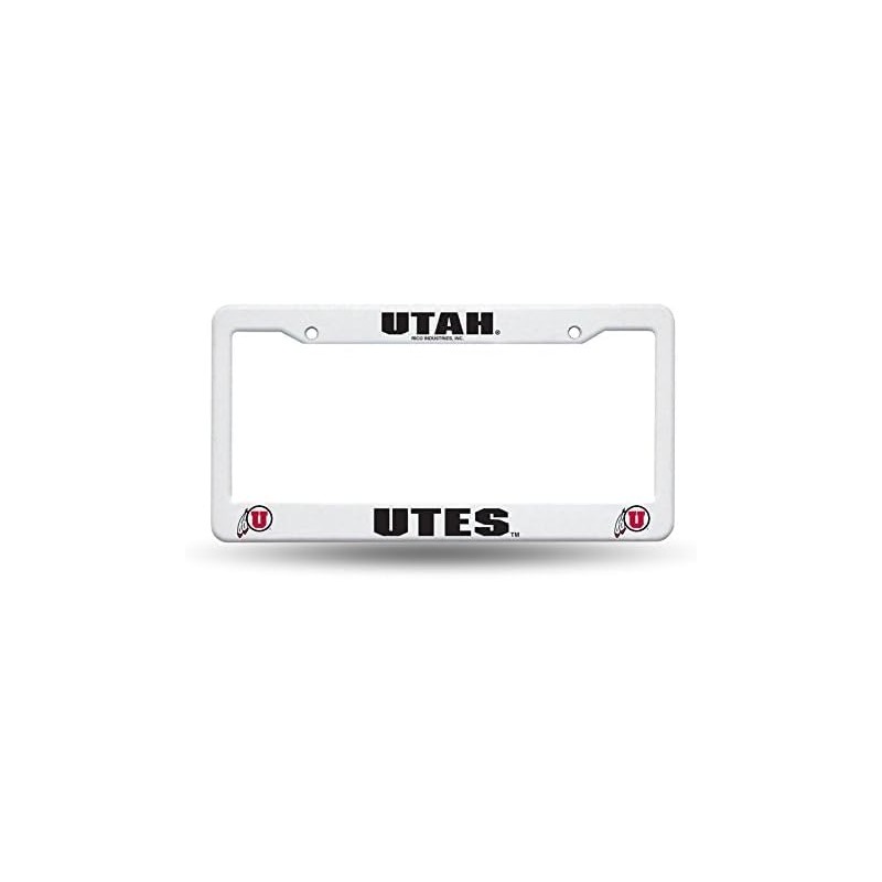Utah Runnin' Utes Raised Letter Plastic License Plate Frame -