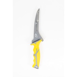 danco 6" Ultra Flex Fillet Knife Yellow Karl Fishing Knives, Premium Swedish Steel Blade, Non-Stick Teflon Coating for Smooth, Precise Cuts, Freshwater/Saltwater