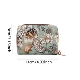 FUVBNQGT Kreditkartenetui Leder, Kreditkartenetui für Damen Leder Reißverschluss Kartenetui, Visitenkarten Card Holder Kartenhalter Geldbörse, Reise Und Bürobedarf