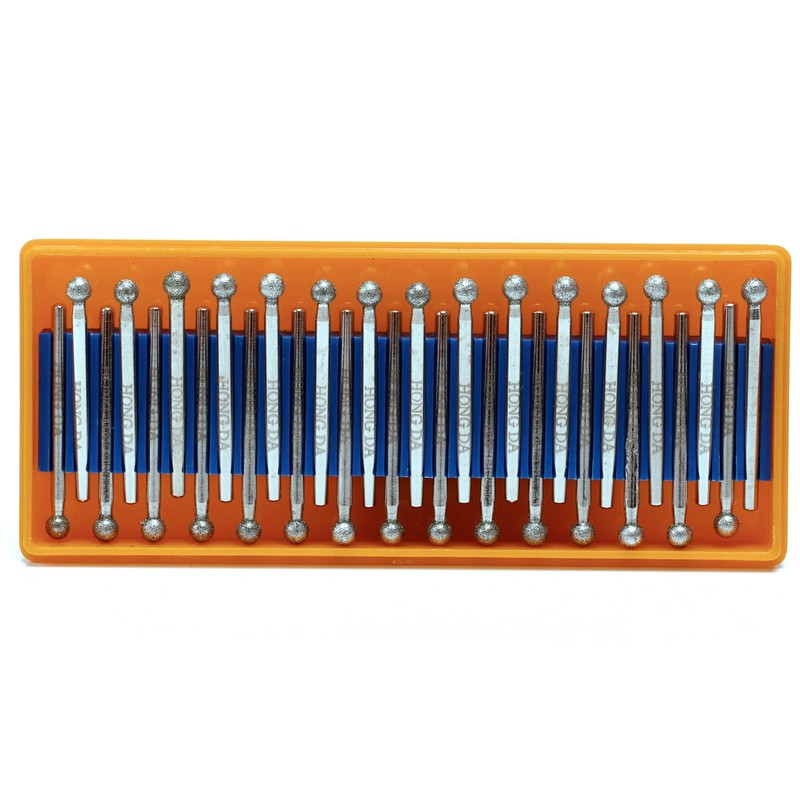 ILOVETOOL 30Pcs 5mm Ball Shape Diamond Jewelry Drill Bits Rock
