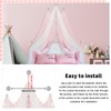LIANGQIANJIN Bed Canopy for Girls, a New Princess Lace Design