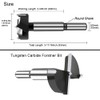 NICAVKIT 1-9/16 Inch Carbide Forstner Drill Bit, Carbide Tipped Forstner