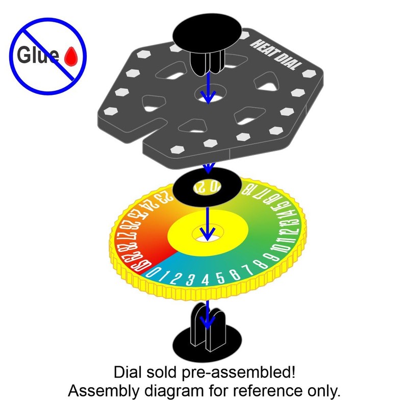 LITKO Premium Printed Advanced Heat Dial | Compatible with Battletech