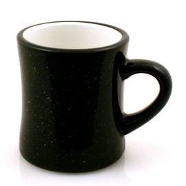 Marble Creek Ceramic Diner Campfire Mug, 10oz (Single) (Black)