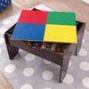 KidKraft 2-in-1 Reversible Top Activity Table with 200 Building Bricks