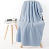 Premium Pineapple Grid Thick Soft Absorbent Coral Beach & Bath Towel Velvet Smog Blue + 70*140 4ea