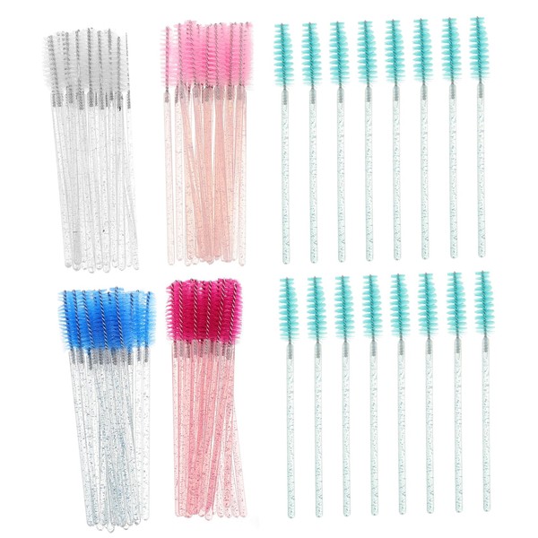 Mikinona High-durability Plastic Eyebrow Brush Kit 250pcs Lash Brow Spoolies