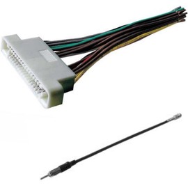 ASC Audio Car Stereo Radio Wire Harness and Antenna Adapter to Aftermarket Radio for some 2000-2006 Buick LeSabre, 2001-2003 Oldsmobile Aurora, 2000-2005 Pontiac Bonneville- No Factory Bose/Amp