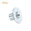 sourcing map M8 T-nuts, 12pcs Carbon Steel Tee Nut Round