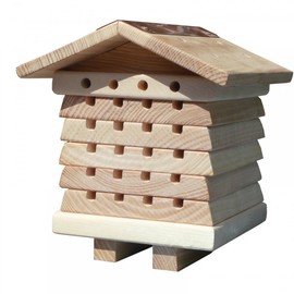 Wildlife World Interactive Wooden Bee House - Pollinator Bee Management System