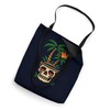 Skull Palm Tree Tropical Beach Sunset Vibes Old School Tote