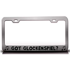 Custom Brother - GOT Glockenspiel with Music Note Metal Car SUV Truck License Plate Frame Ch z40