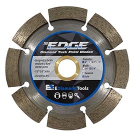 4" Diamond Tuck Point Blade for Mortar Joint Removal, Single Blade, 3/8" Segment Width, 7/8"-5/8" Arbor