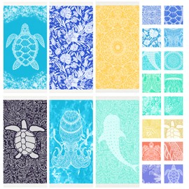 Vikumond Thin Turkish Beach Towel Lightweight Soft Cotton Extra Large XL Oversized Sand Free Sandproof Absorbent Quick Dry Towels Cloud Bath Pool Travel Compact Essentials Accessories for Adult Gifts