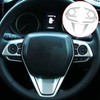 3pcs Steering Wheel Frame Cover Control Button Trim Set Fit