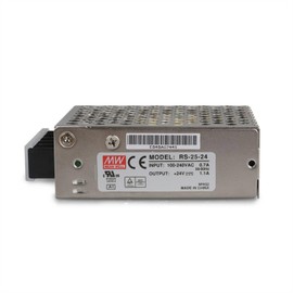 Mean Well RS-25-24 24V 1.1A 26.4W Single Output Switching Power Supply - Compact, High Efficiency, 88-264VAC/125-373VDC - DIY Projects, Electronics