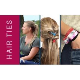 100 Hair Ties Elastic Ponytail Holder Bands Emi Accessories No Crease Lot Jay