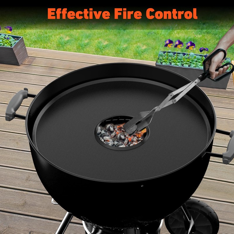 Charkettle Kettle Grill Flat Top Griddle, Nonstick Plancha Insert for