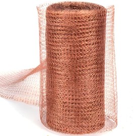 Kupferband Gegen Schnecken,Schneckenschutz 12.7cm x 10m Schneckenzäune,Kupfernetz Mesh Rolle Pflanzenschutz für Haus und Garten,Mäuse Abwehr
