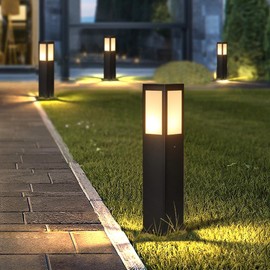 AILICIN Outdoor Path Light, Post Lights,LED Bollard Lamp for Walkway, Garden, Yard (24 inches)