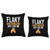 Flaky and Fabulous, Just Like Breakfast Pastry Croissant Throw Pillow