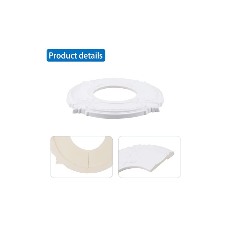 Split Design 12 Inch Ceiling Medallion for Lights & Fans