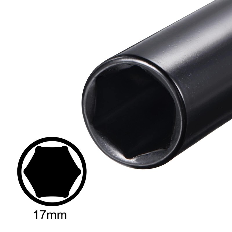 TA-VIGOR Deep Impact Socket, 1/2 Inch Drive by 17mm Deep