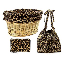 Cruiser Candy Leopard Bicycle Basket Liner