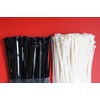 100 PACK 100mm x 2.5 mm WHITE/CLEAR CABLE TIES