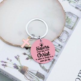 OEHEDOU Christian Gifts For Women Sister Gifts Religious Gifts For Sister In Christ Best Friendship Keychain Christian Birthday Gift For Sisters Friends Female Inspirational Gifts For Sisters