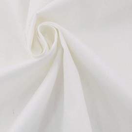 moonfarm Cotton Twill Fabric, White, Plain, 100% Cotton, Approx. 3.3 - 19.4 ft (1 - 5 m), Width 63.0 inches (160 cm), Slightly Thin 3.3 ft (1 m)