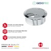 Gedotec Cable Grommet Desk Plastic - H1023, Cable Feed-Through Chrome