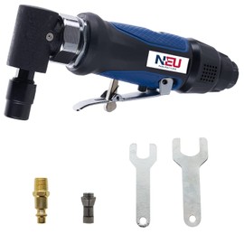 Air die grinder, NEU PNEUPACTURE die grinder set, right angle air grinder kit, with 1/4 and 1/8 inch collets, apply to grinding, polishing