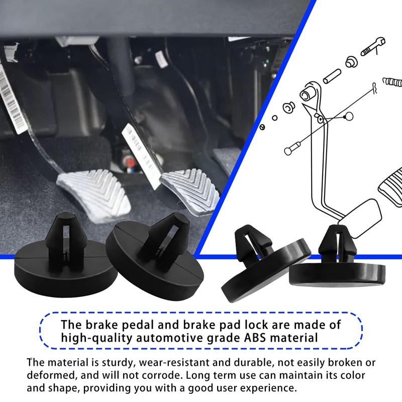 Damwot 20 PCS Brake Switch Stopper,Car Brake Pedal Stop Pad