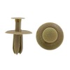 uxcell 50 Pcs Beige 6mm Hole Plastic Rivet Auto Door
