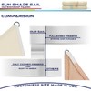 Windscreen4less 12'x12'x12' Waterproof Sun Shade Sail Triangle Shade Canopy Cover