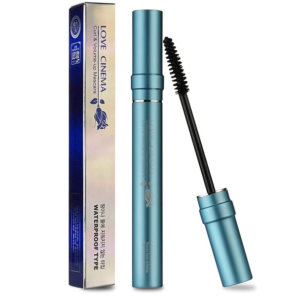 LOVE CINEMA Curling & Voluminous Mascara, Waterproof Mascara, Intense Length,