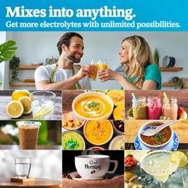 FAST LYTE- Polvo de electrolitos sin azúcar en bruto | Mezclar en café, sopa, jugo, agua, batidos, caldo, cualquier cosa