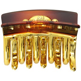 Caravan Gold Hair Claw Alex Decoration Tortoise Shell