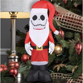 Gemmy Jack Skellington in Santa Suit Christmas Inflatable