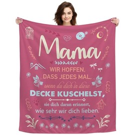 ACAROMAY Original Muttertagsgeschenke für Mama Mutter Frauen Kuscheldecke Geschenke für Mama Weihnachten Valentinstag Geburtstagsgeschenk für Mutter von Tochter Sohn Tragbare Decken (Mama-A)